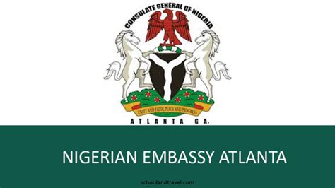 Nigerian consulate atlanta - Nigerian Consulate General in Atlanta, United States - 8060 Roswell Road - Atlanta, GA 30350 - United States. Telephone: (+1) (770) 394-6261. Fax: (+1) (770) 394-4671. E …